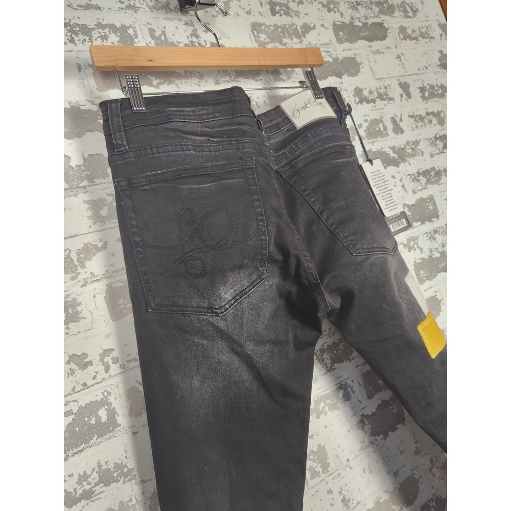 Frost Origs Distressed Patchwork Jeans Mens 32 Black Ripped Streetwear Urban - Picture 10 of 16